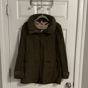 Burberry Army Green Utility Jacket for Women